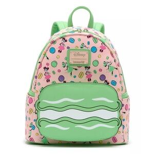 Disney Parks Loungefly Mini Backpack EPCOT France Minnie Macaron - NEW
